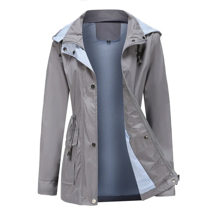 Trench donna moda, design moderno e vestibilità confortevole per primavera/autunno.