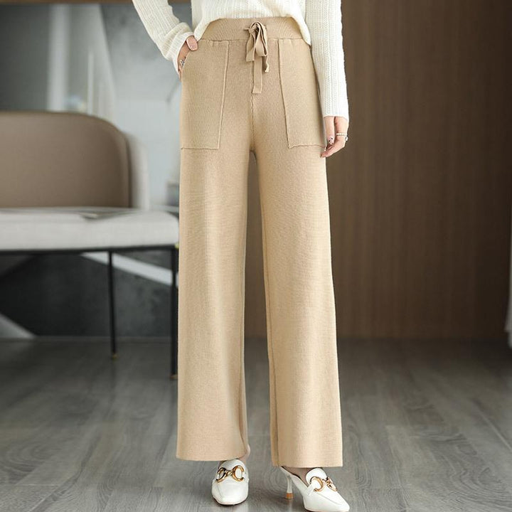 Pantaloni donna a vita alta e gamba larga per ogni stagione, un capo versatile per la moda casual ed elegante.
