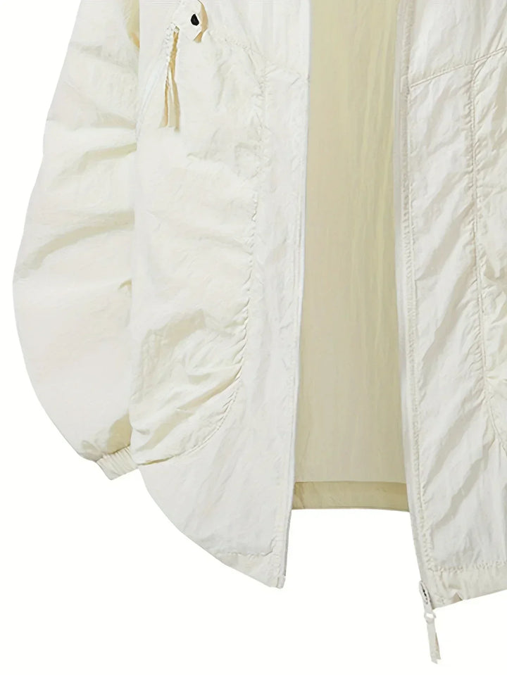 Giacca con cappuccio da uomo, design moderno e vestibilità confortevole per ogni giorno, pratica.