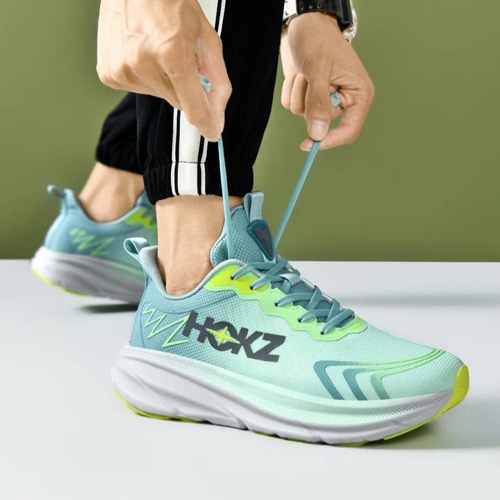 Tessuto traspirante scarpe da corsa donna, comfort per estate, ammortizzate per sport.
