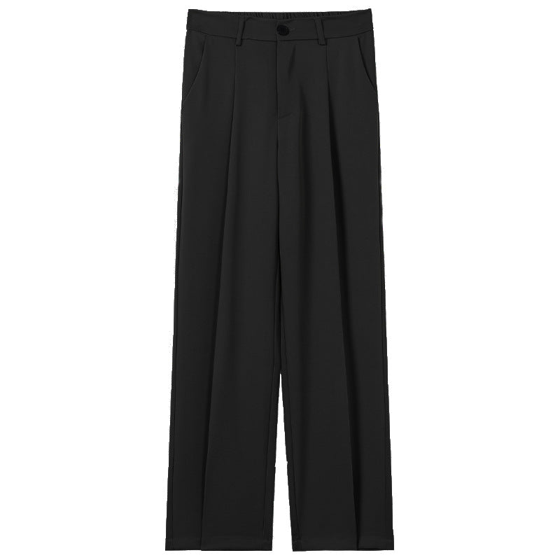 Pantaloni uomo dritti casual vestibilità rilassata, ideali per un look streetwear comodo e moderno.