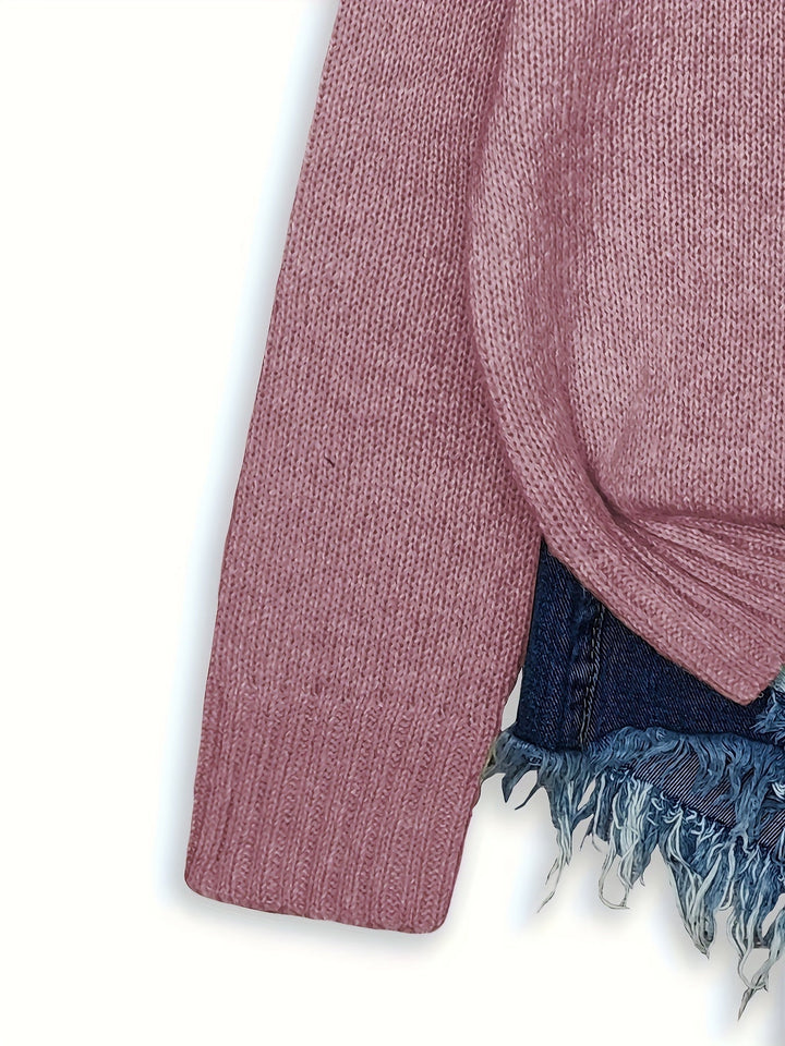 Maglione invernale donna, oversize, gatti. Girocollo e comfort, disponibile in vari colori.