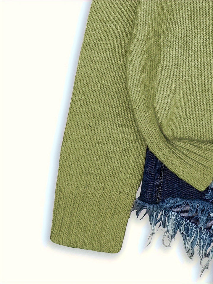 Maglione albicocca con gatti. Oversize donna, girocollo comodo per giornate casual.