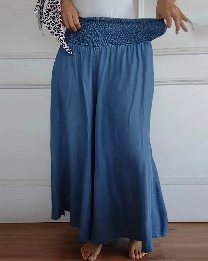 Culottes a vita alta per donna, con vestibilità ampia ed elegante. Perfetti per moda casual chic.