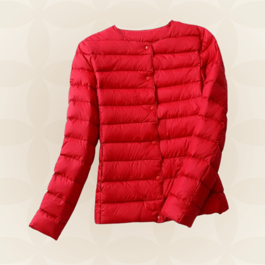 Giacca imbottita donna, calore leggero e comfort per l'autunno e la primavera.