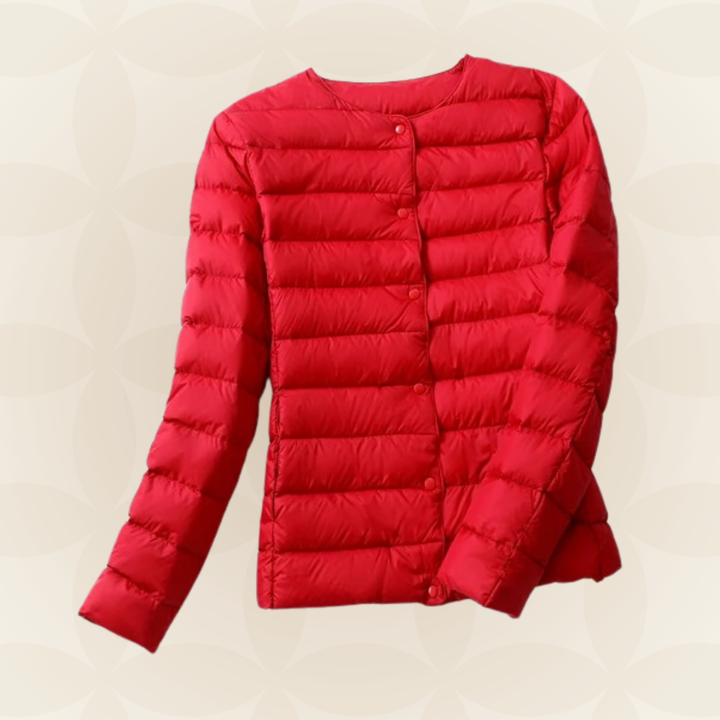 Giacca imbottita donna, calore leggero e comfort per l'autunno e la primavera.