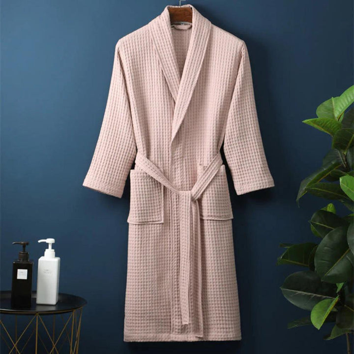 Accappatoio donna in cotone, vestaglia morbida per comfort e relax a casa dopo il bagno.