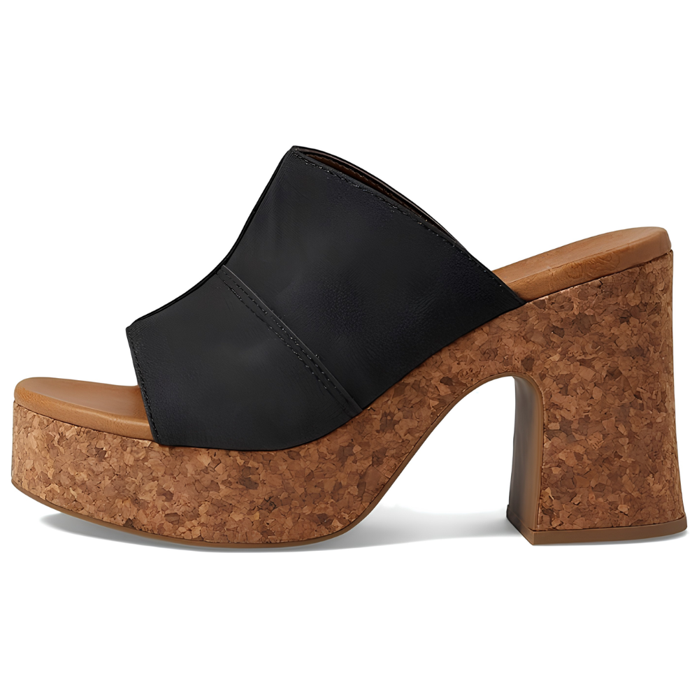 Sabot platform comodi ed eleganti da donna, ideali per l'estate. Disponibili in vari colori neutri.