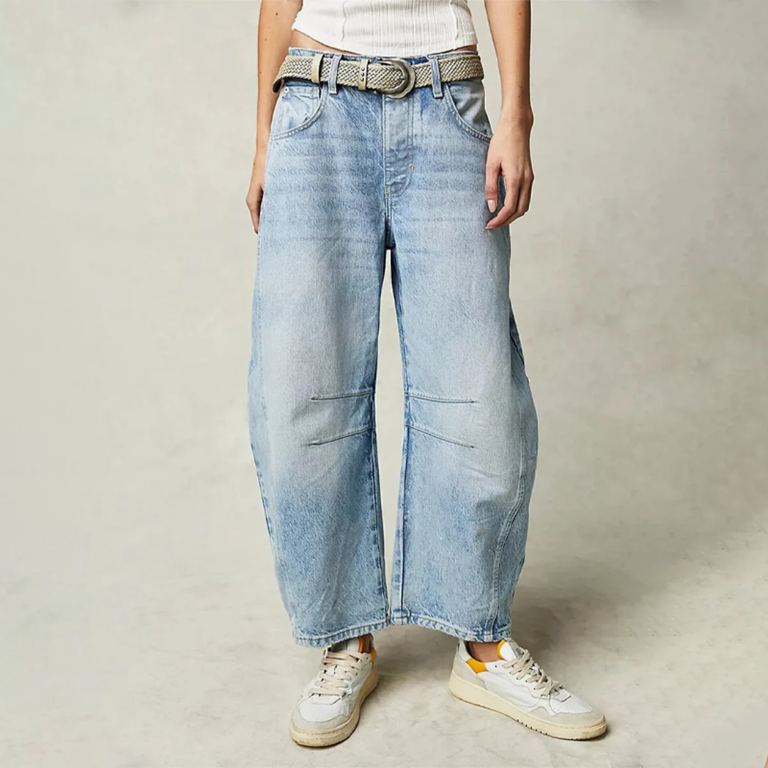 Pantaloni larghi donna eleganti a vita alta, perfetti per la moda femminile e un abbigliamento comodo e trendy.