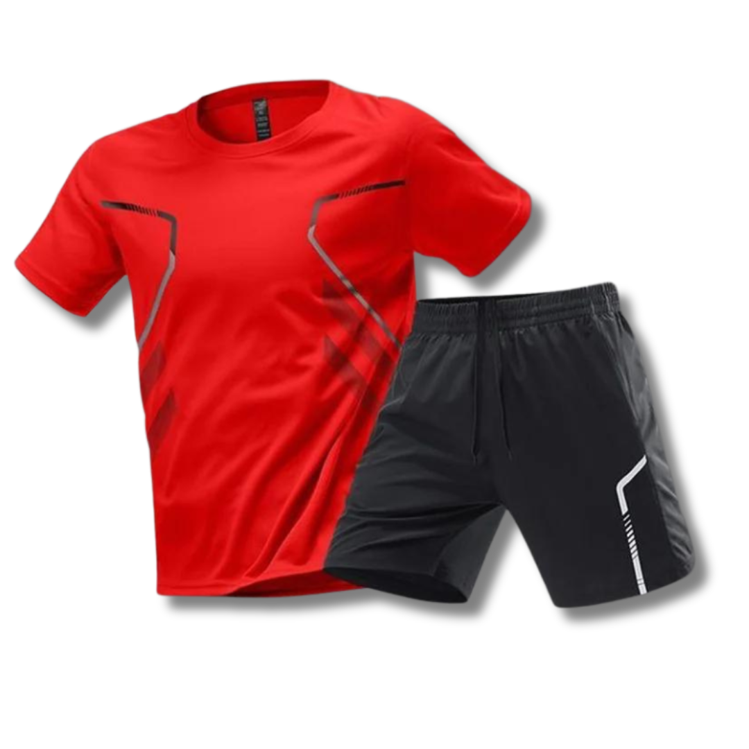 Moda uomo sportiva: completo estivo per uomo, perfetto per tennis, padel o qualsiasi attività atletica.