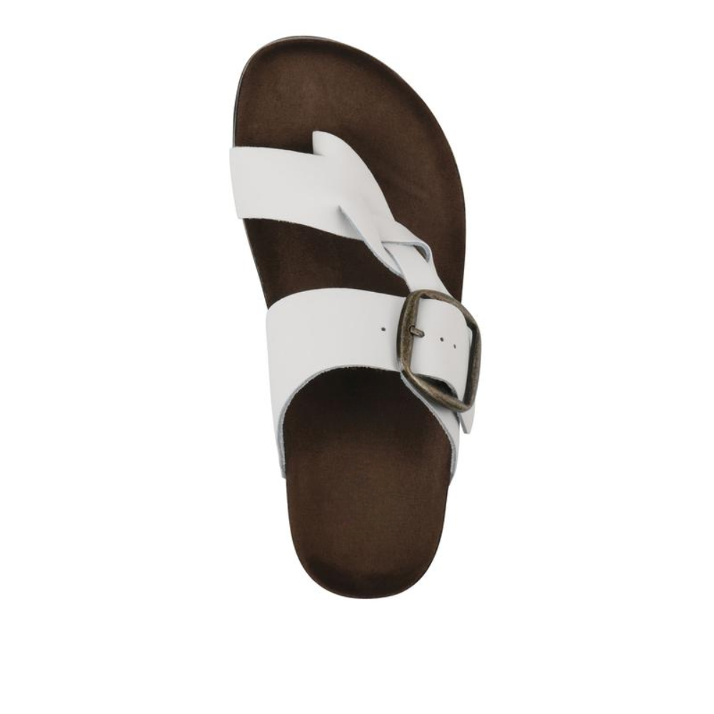 Eleganti sandali bassi donna intrecciati, con fibbia regolabile, perfetti per calzature estive moda.