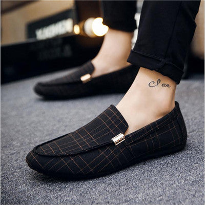 Scarpe mocassini uomo estivi, in tessuto traspirante. Leggeri, comodi e casual per passeggio, viaggio e relax.