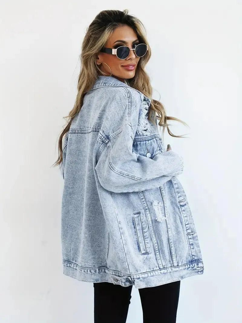 Giacca donna impermeabile calda, stile oversize. Perfetta per il freddo, foderata e trendy.
