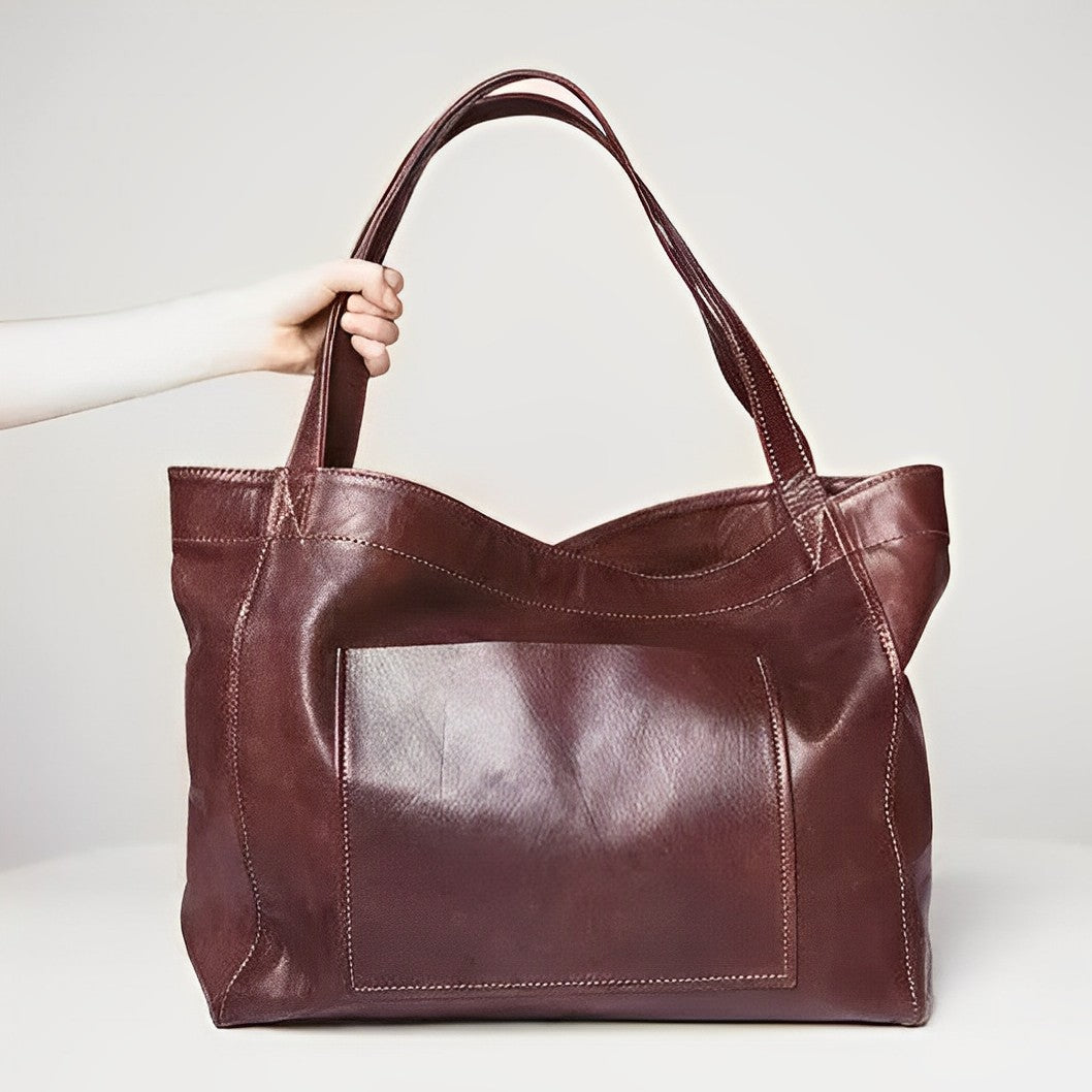Borsa a tracolla donna vintage in pelle marrone, un accessorio moda versatile ed elegante per ogni occasione.