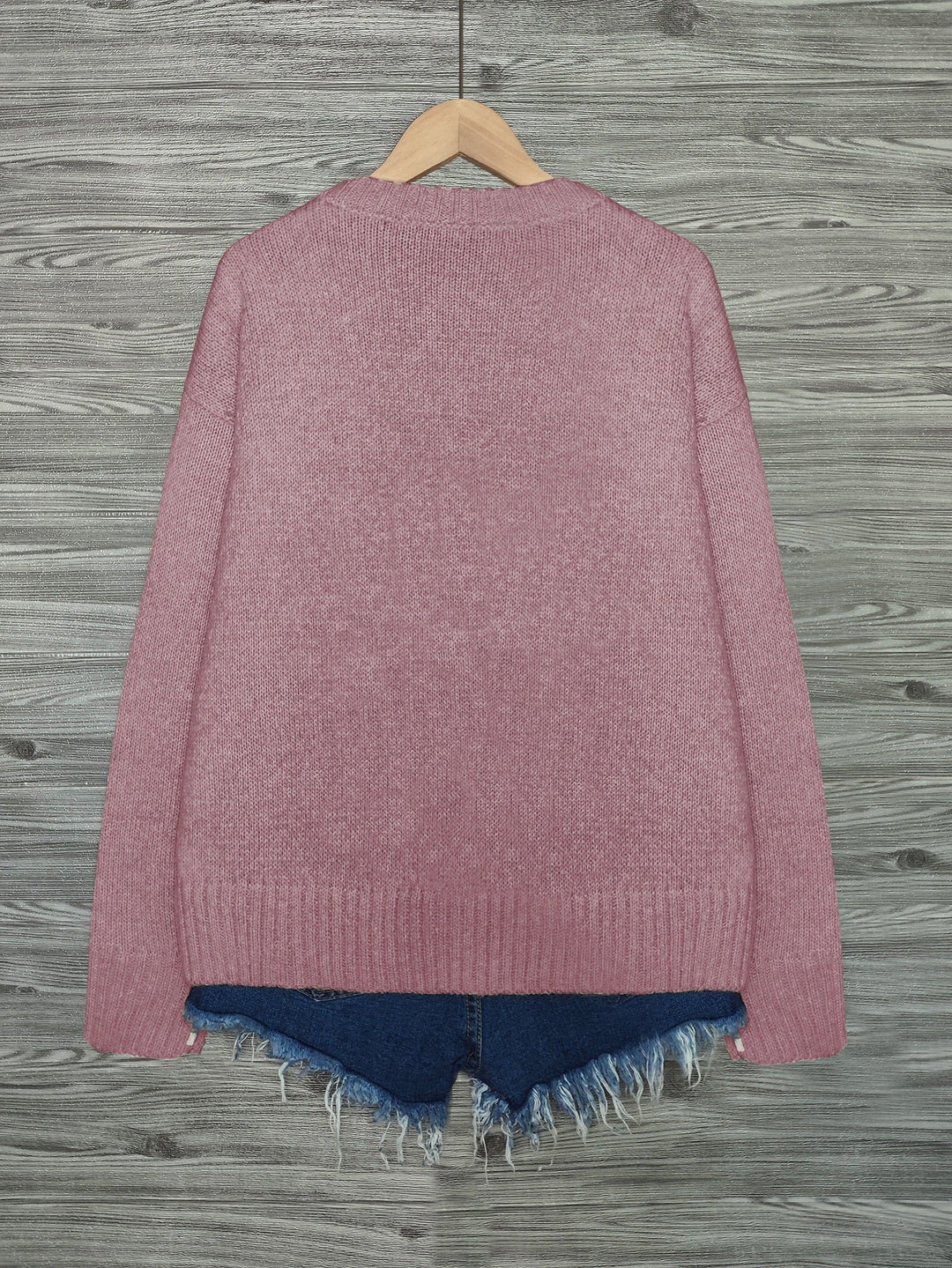 Maglione albicocca con gatti. Oversize donna, girocollo, maglia casual per comfort.