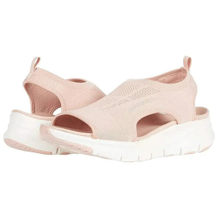 Sandali donna per camminata estiva, plantare sagomato e supporto arco plantare per comfort.