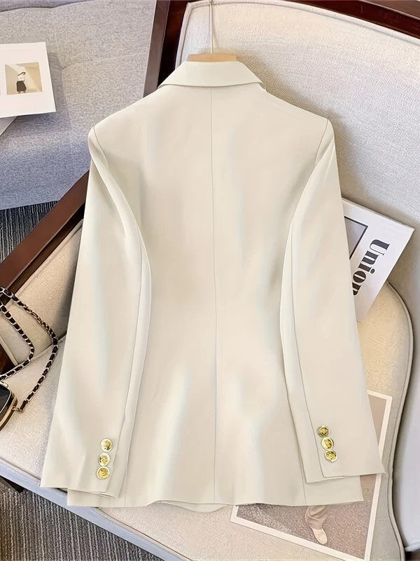 Blazer donna slim elegante, perfetto per outfit professionali da ufficio e riunioni importanti.