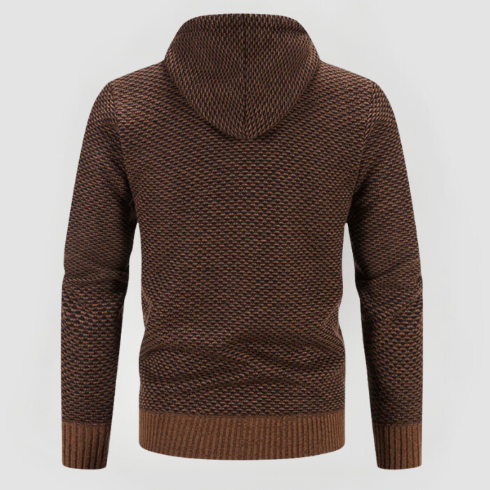 Moderna felpa con cappuccio e zip per uomo e donna, ideale per un look versatile in autunno.