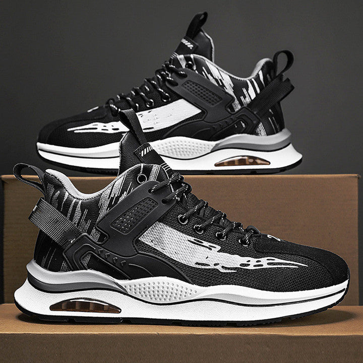 Sneakers donna con zeppa e suola antiscivolo. Perfette per un look casual, offrono sicurezza e stile.