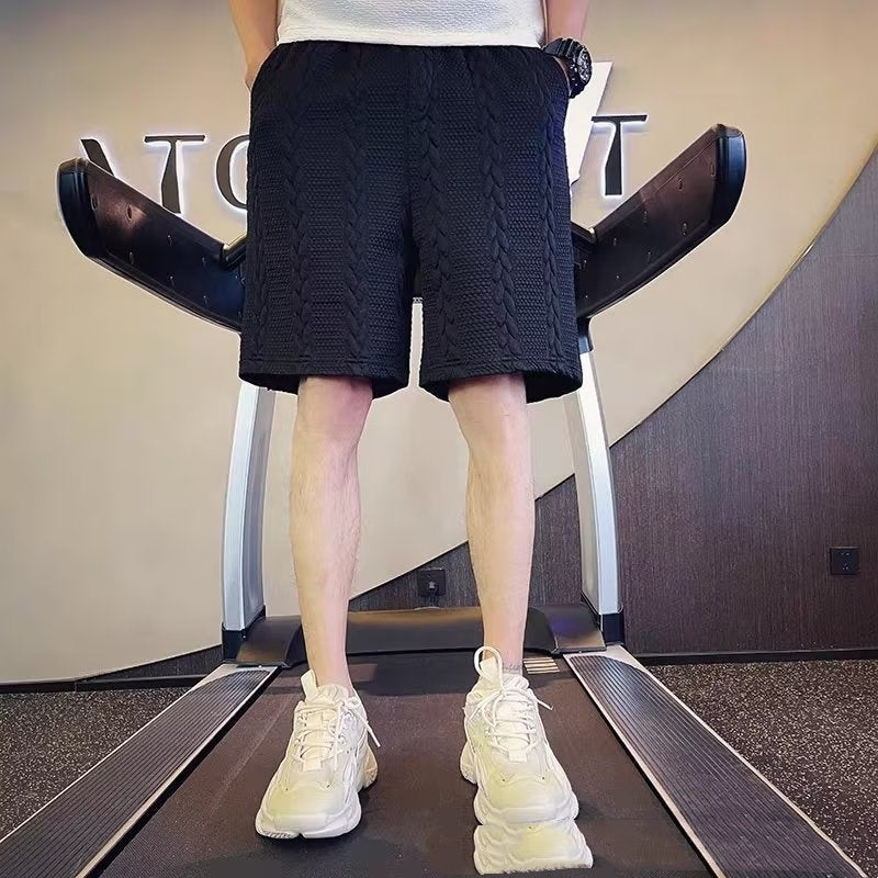 Pantaloncini uomo a gamba dritta, vestibilità ampia e sportiva. Perfetti per un look casual estivo e comfort.