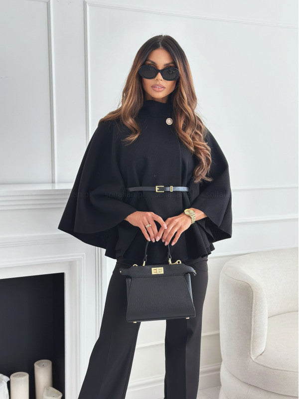 Giacca elegante da donna con cintura, perfetta per serate chic e outfit sofisticati. Giacca outerwear.