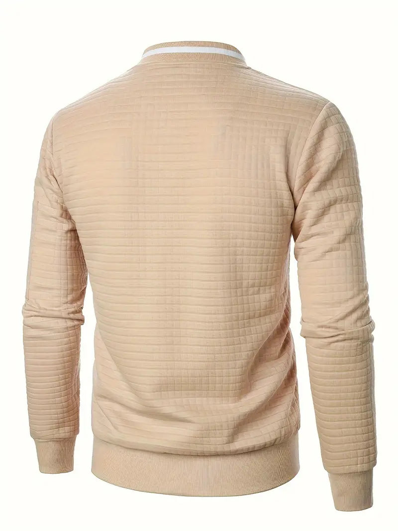Giacca uomo primaverile casual, comoda e moderna con cerniera.