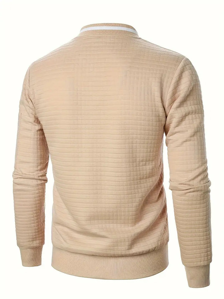 Giacca uomo primaverile casual, comoda e moderna con cerniera.