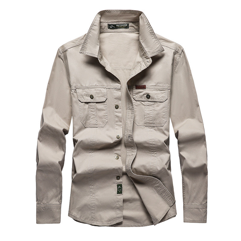 Camicia cargo da uomo versatile, combina comfort e stile per ogni occasione, un capo funzionale.