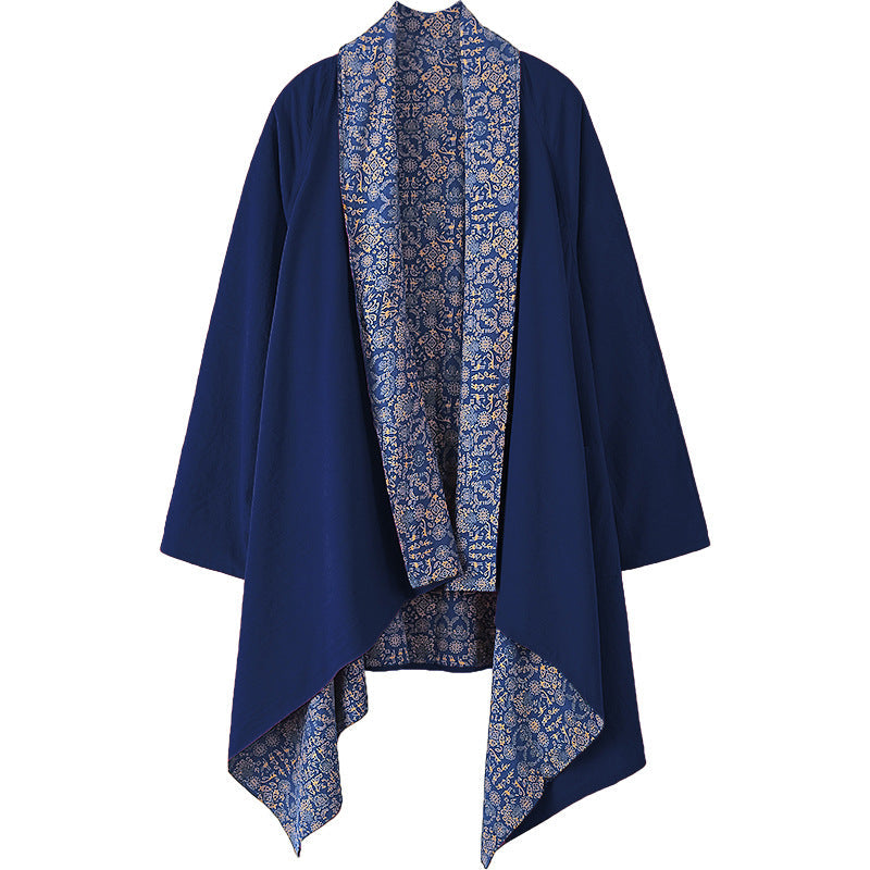 Giacca donna in cotone e lino, design vintage casual, un capospalla leggero e versatile.