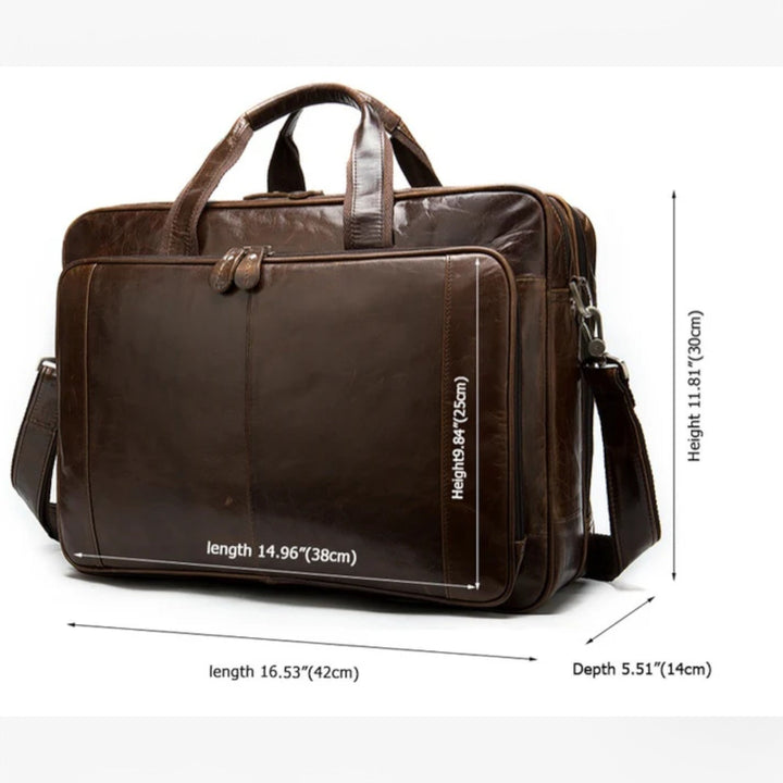 Borsa portadocumenti unisex spaziosa con organizer interno, perfetta per lavoro e ufficio.