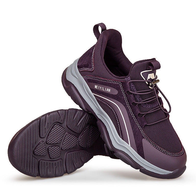 Calzature donna per camminata outdoor, con lacci, traspiranti. Comode e antiscivolo per lunghe passeggiate.