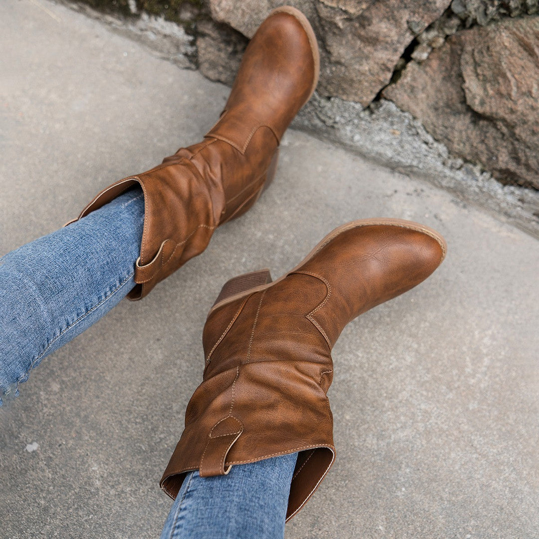 Stivali cowboy donna antiscivolo, ortopedici per massimo comfort e uno stile western sicuro.