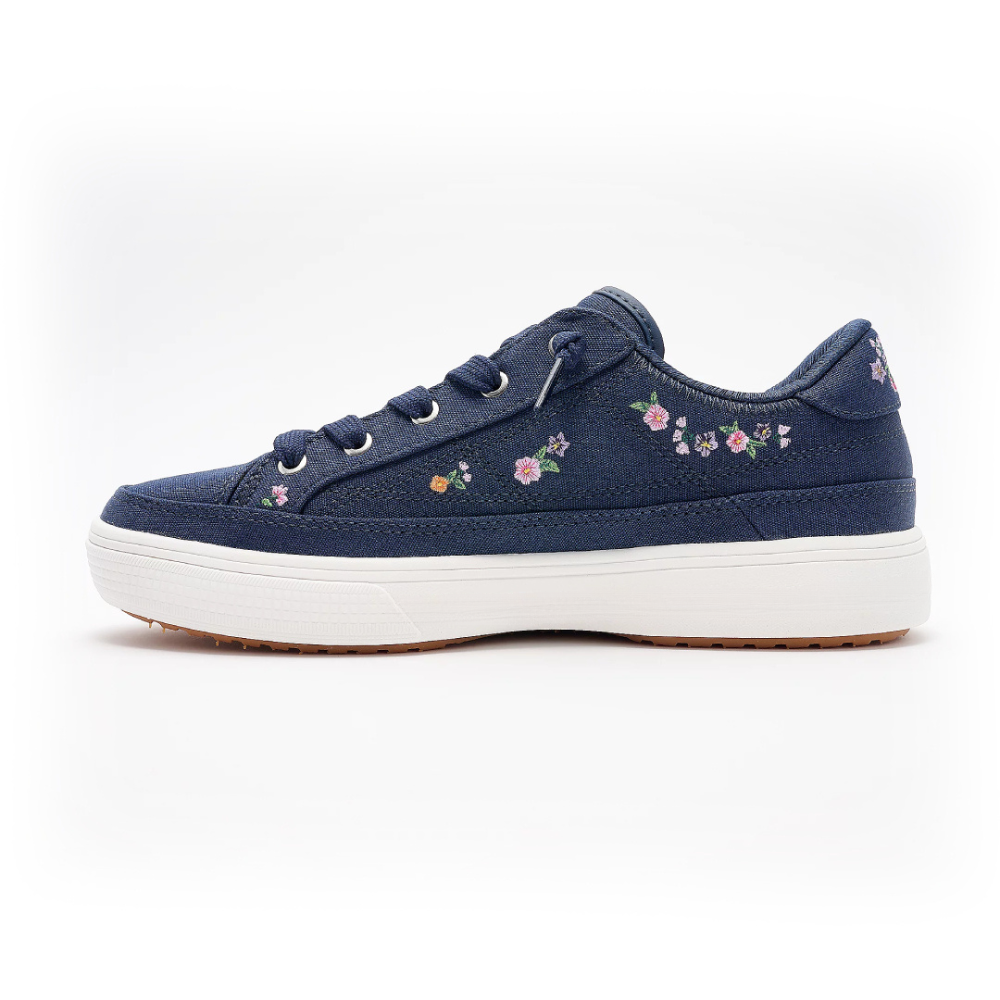 Sneakers donna bianche ricamate Côte D'Azur, calzature casual chic per uno stile quotidiano comodo e alla moda.