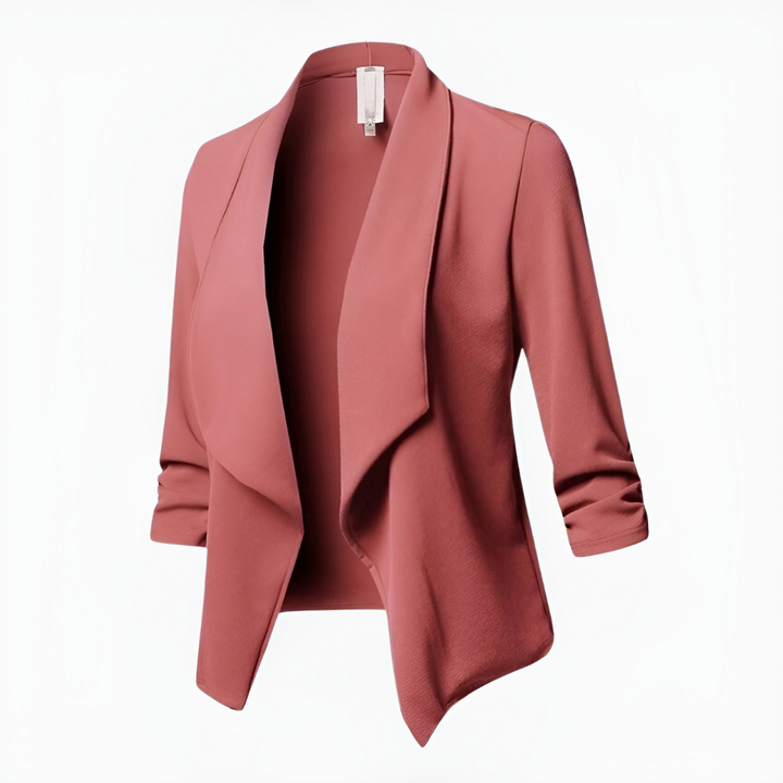 Giacca sartoriale donna manica lunga, perfetta per abbigliamento formale. Blazer comodo e chic per ogni occasione.