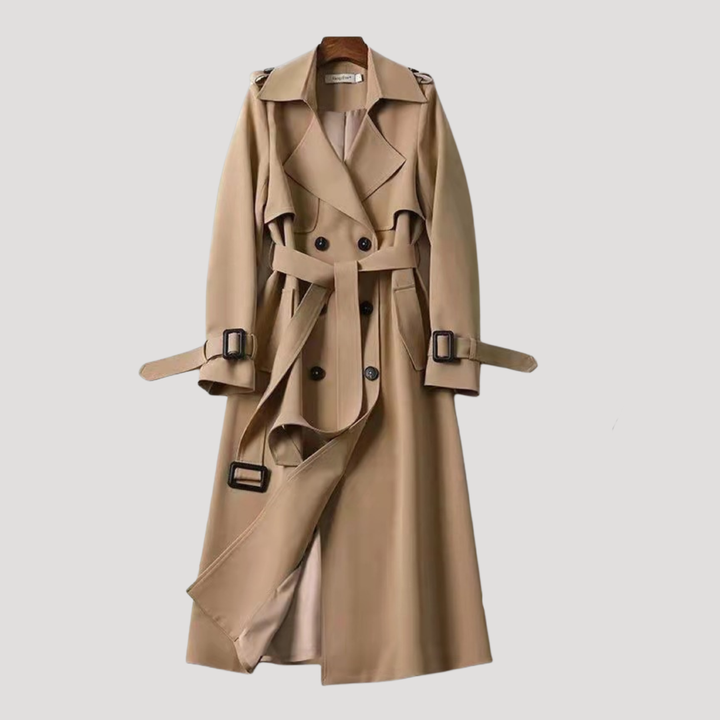 Capospalla trench donna doppiopetto, stile intramontabile, elegante e versatile per ogni outfit femminile.