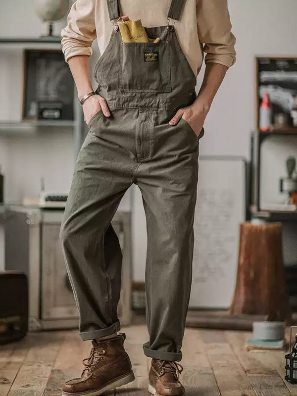 Jumpsuit unisex stile retrò, resistente e comoda per il lavoro o il relax quotidiano.