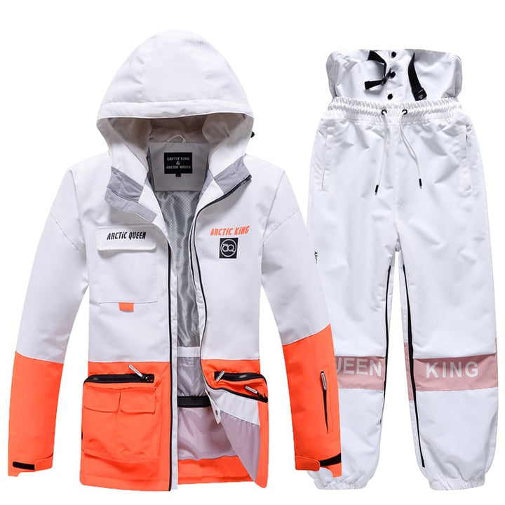 Tuta da sci invernale unisex, isolante e traspirante. Perfetta per avventure sulla neve.