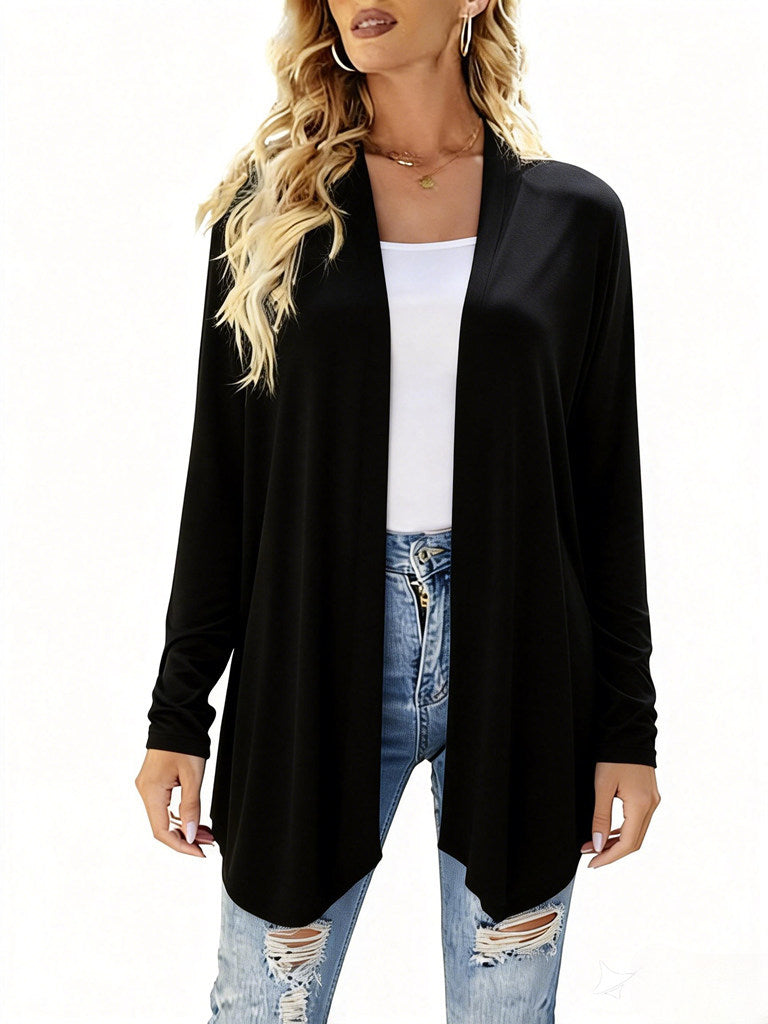 Giacca donna stampata con motivi vivaci, perfetta per la mezza stagione e un look casual chic e confortevole.