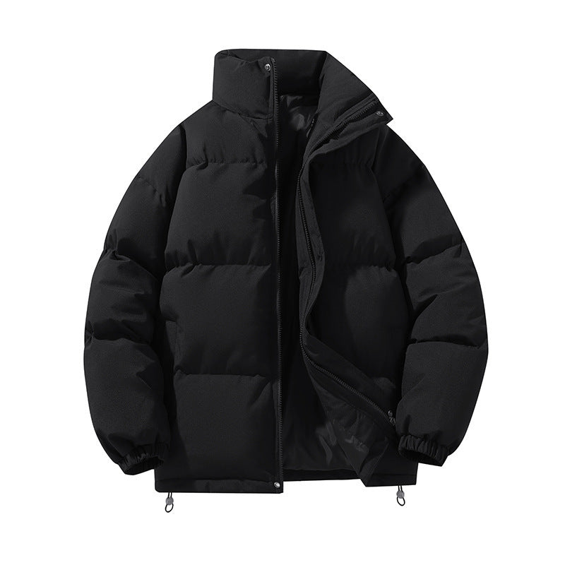 Giacca imbottita oversize da donna, stile casual alla moda. Perfetta per un look invernale trendy e caldo. Colletto alto.