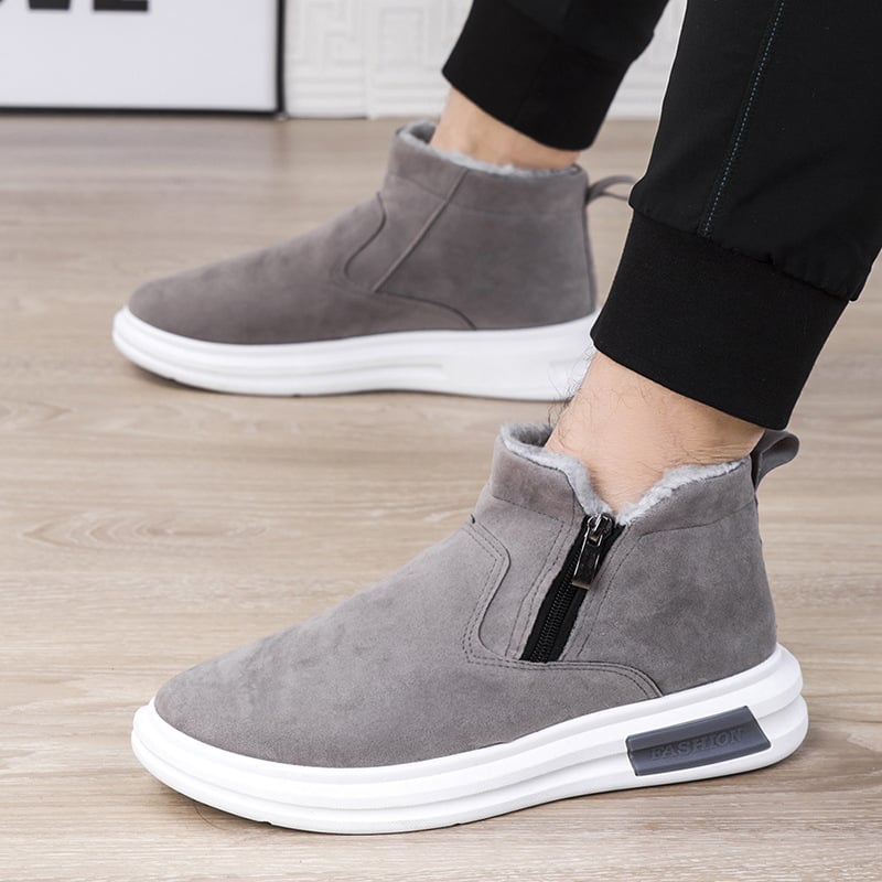 Stivali invernali uomo neri, perfetti per comfort e stile. Calzature casual con zip laterale, ideali per ogni giorno.