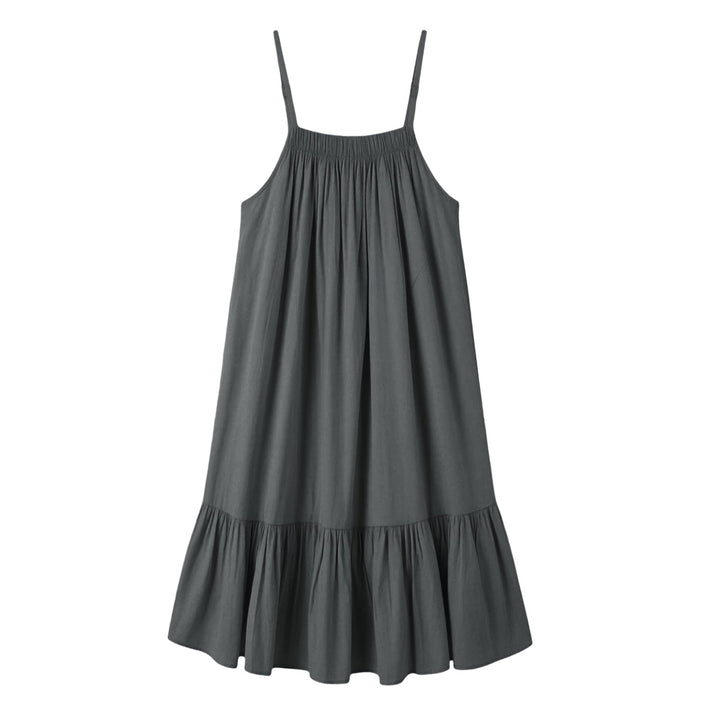 Abito donna estivo, vestibilità fluida, spalline sottili, un must-have per le giornate calde.