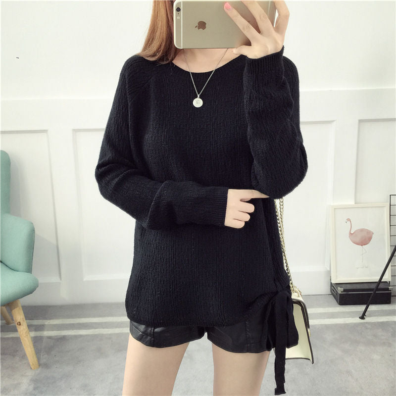 Comodo maglione donna oversize girocollo, vestibilità ampia e rilassata per il massimo comfort.