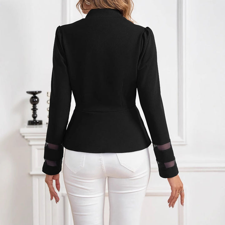 Blazer casual donna per primavera/autunno. Giacca elegante slim fit, outerwear versatile per ogni occasione.