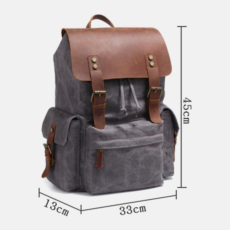 Pratico zaino porta PC 15,6 pollici, con fibbie frontali, stile casual. Ottimo per studenti e lavoratori.