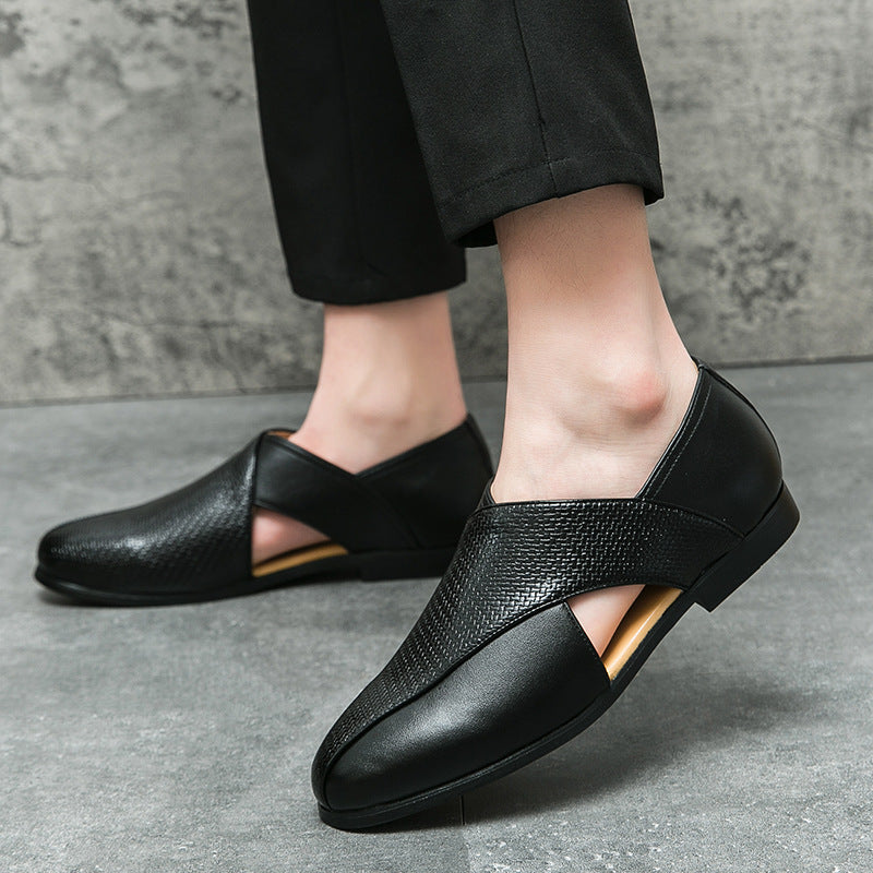 Calzature uomo estive alla moda, sandali casual con punta chiusa per un look fresco e versatile.