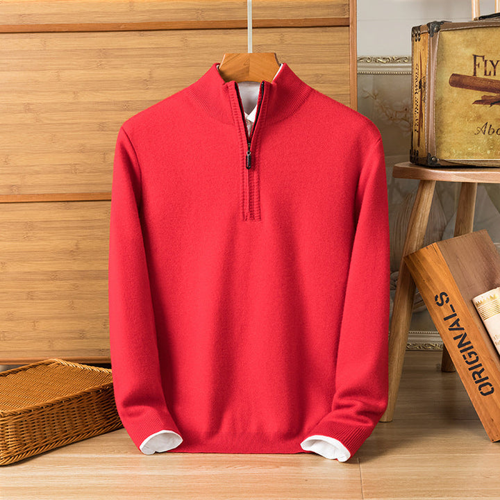 Pullover uomo girocollo super morbido e caldo, con maniche lunghe. Massimizza il comfort nell'abbigliamento maschile invernale.