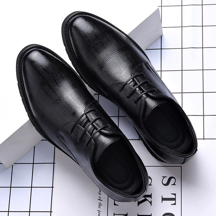 Scarpe eleganti uomo Oxford nere in pelle, ideali per business e cerimonie, stile raffinato.