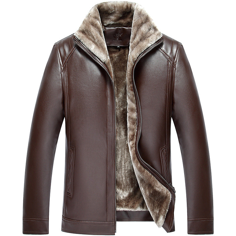 Giacca invernale uomo calda e versatile con collo a revers, tasche, per un comfort elegante.
