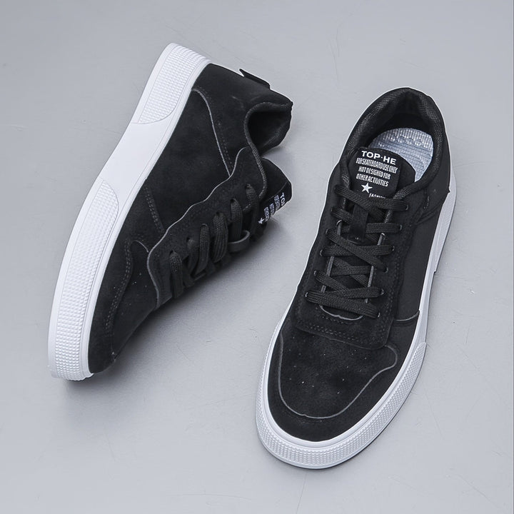 Scarpe comode uomo, sneakers basse casual in tinta unita per un comfort quotidiano senza pari.