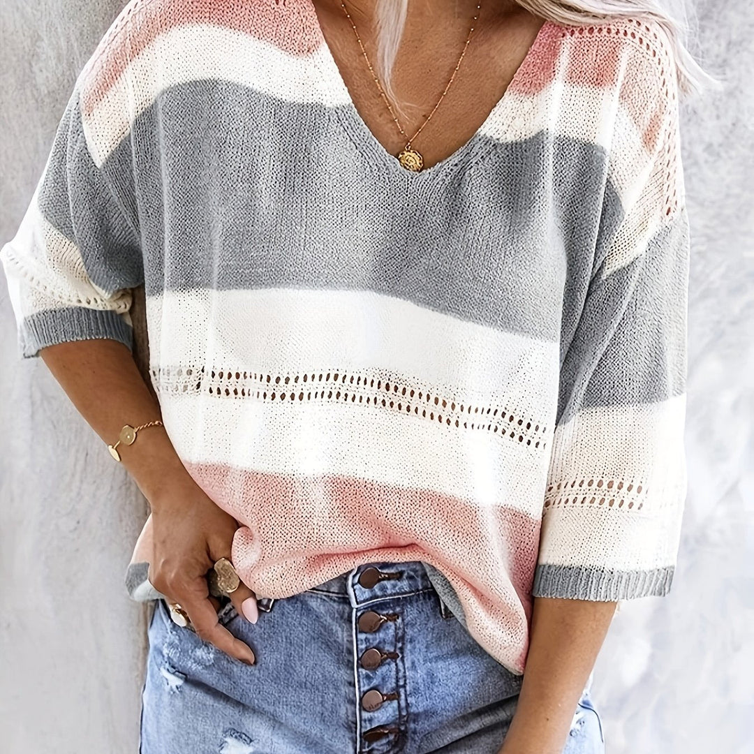 Maglione donna per outfit raffinati e comodi, perfetto per l'ufficio o il tempo libero.